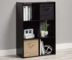 Black Oak 6-Cube Storage Organizer -Modern Decor Shop 810435811 7