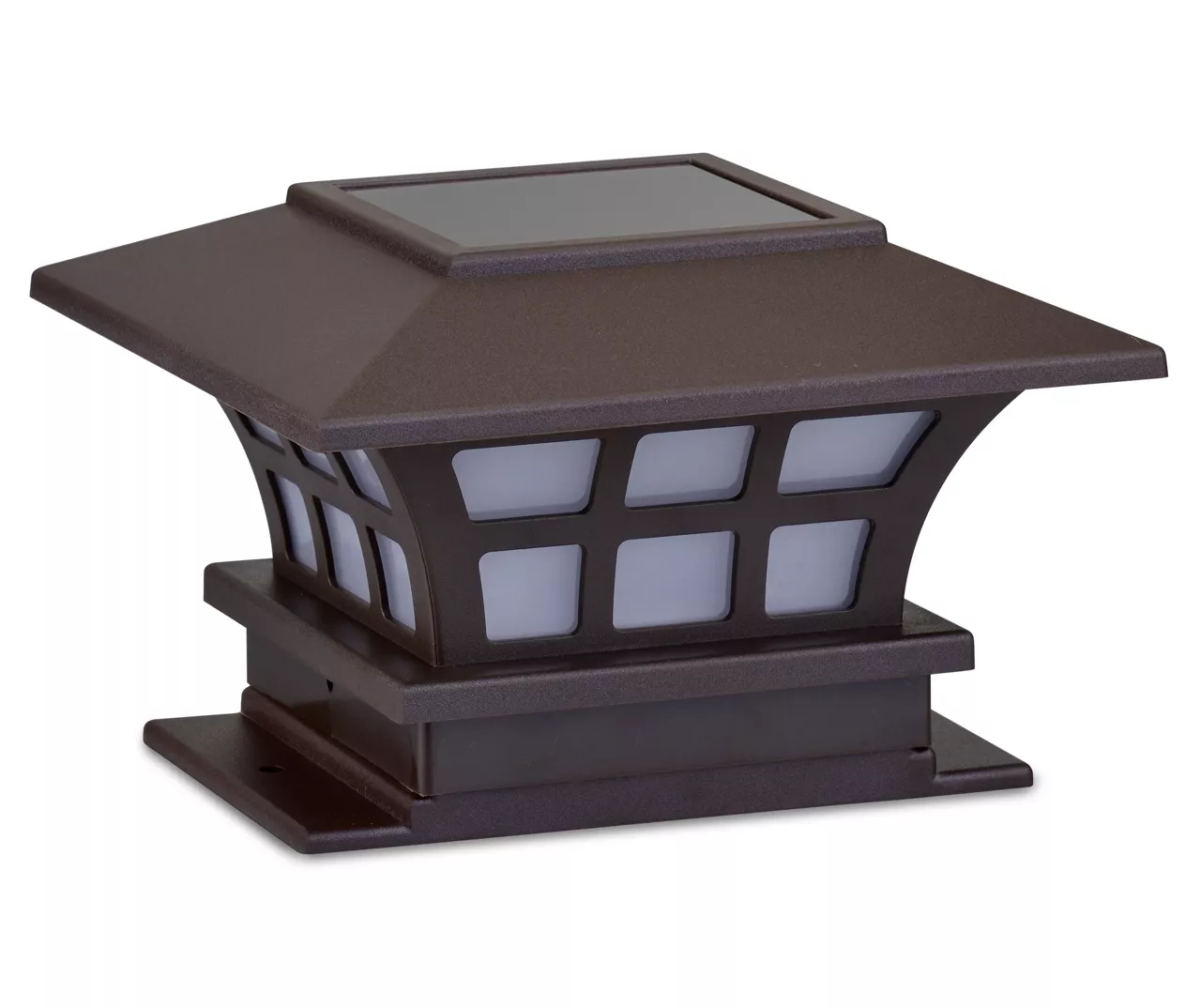 LED Solar 2-Piece Fence Post Light Set 1 LED Solar 2-Piece Fence Post Light Set