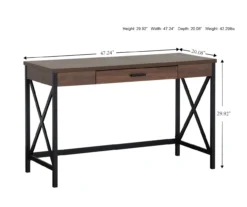 Dark Walnut Writing Desk -Modern Decor Shop 810466872 A7