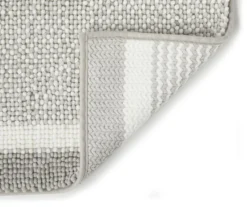 Light Gray & White Stripe Chenille 2-Piece Bath Rug Set 6 Light Gray & White Stripe Chenille 2-Piece Bath Rug Set -Modern Decor Shop 810489321 2
