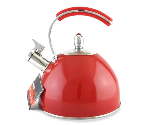 Red Stainless Steel 2-Liter Tea Kettle -Modern Decor Shop 810492101