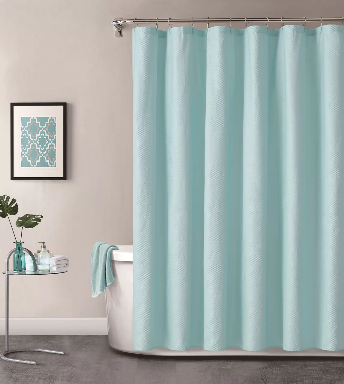 Real Living Microfiber Shower Curtain 1 Real Living Microfiber Shower Curtain