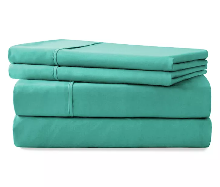 Teal Microfiber Full 4-Piece Sheet Set 1 Teal Microfiber Full 4-Piece Sheet Set