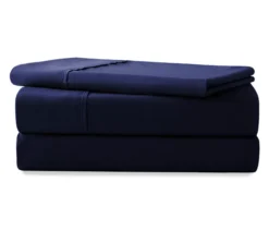 Navy 3-Piece Microfiber Twin Sheet Set