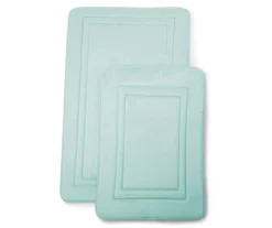 Icy Morning 2-Piece Memory Foam Bath Mat Set