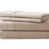 Light Tan 4-Piece Microfiber Full Sheet Set