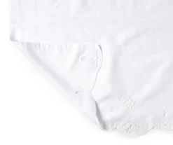 White Lily Valance & Tier 3-Piece Curtain Set 5 White Lily Valance & Tier 3-Piece Curtain Set -Modern Decor Shop 810511105 2