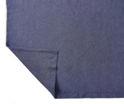 Chambray Blue Valance & Tier 3-Piece Curtain Set -Modern Decor Shop 810511118 2