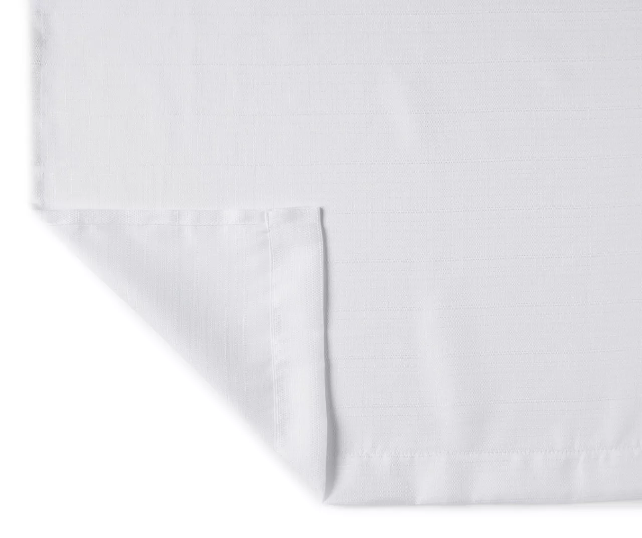 White Tucker Valance & Tier 3-Piece Curtain Set 3 White Tucker Valance & Tier 3-Piece Curtain Set - Image 3