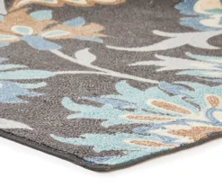 Real Living Gray, Aqua Blue & Brown Jacobean Rug -Modern Decor Shop 810512700 1