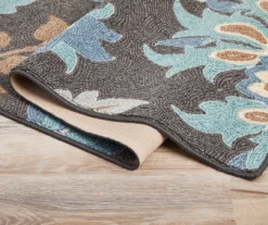 Real Living Gray, Aqua Blue & Brown Jacobean Rug -Modern Decor Shop 810512700 2