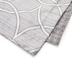 Gray Geo Full 14-Piece Reversible Comforter Set -Modern Decor Shop 810515867 2