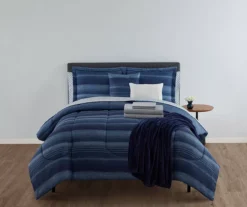 Real Living Navy Stripe Comforter Set -Modern Decor Shop 810516720