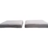 Oakmont Gray Replacement Patio Ottoman Cushions, 2-Pack