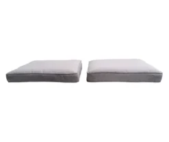 Oakmont Gray Replacement Patio Ottoman Cushions, 2-Pack