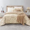 Real Living Tan Tile Comforter Set