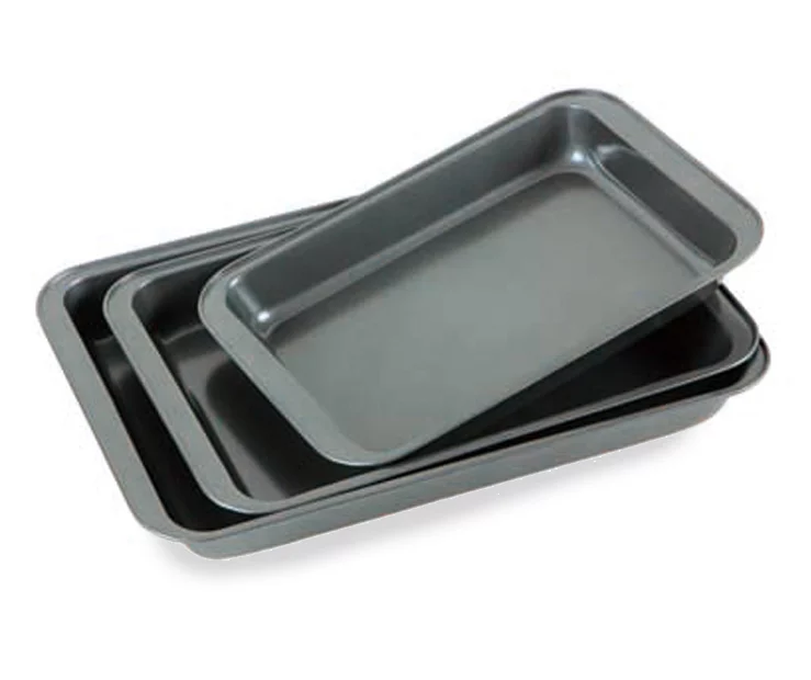 Non-Stick 3-Piece Roasting Pan Set 1 Non-Stick 3-Piece Roasting Pan Set