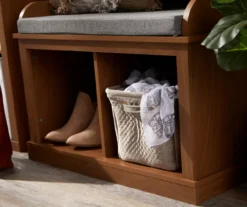 Real Living Villa Park 2-Hook Hall Tree With Cushioned Bench -Modern Decor Shop 810529576 3