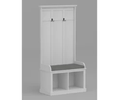 Real Living Villa Park 2-Hook Hall Tree With Cushioned Bench -Modern Decor Shop 810529577 2