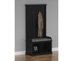 Real Living Villa Park 2-Hook Hall Tree With Cushioned Bench -Modern Decor Shop 810529578 1