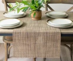 Natural Brown Tweed Table Runner