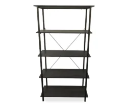 Real Living Rustic 5-Shelf Bookcase 21 Real Living Rustic 5-Shelf Bookcase -Modern Decor Shop 810534675 1