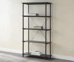 Real Living Rustic 5-Shelf Bookcase 14 Real Living Rustic 5-Shelf Bookcase -Modern Decor Shop 810534675