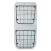 Gray Wire Double-Bin Mail Wall Organizer