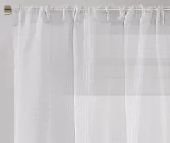 Real Living Sheer Plaid-Weave Curtain Panel -Modern Decor Shop 810541522 3