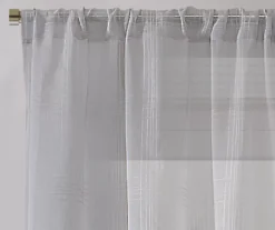 Real Living Sheer Plaid-Weave Curtain Panel -Modern Decor Shop 810541523 3