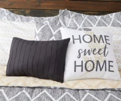 Real Living Andover Black & Tan Geometric Bed-in-a-Bag 10-Piece Bedding Set -Modern Decor Shop 810545274 810545273 2