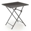 Black Square Steel Outdoor Folding Table