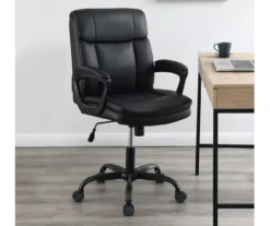 Real Living Faux Leather Office Chair -Modern Decor Shop 810547500