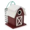 Red Barn Suet Cake Holder Bird House