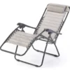 Gray Sling Fabric Gravity Lounger Chair