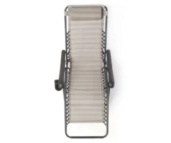 Gray Sling Fabric Gravity Lounger Chair -Modern Decor Shop 810556793 3