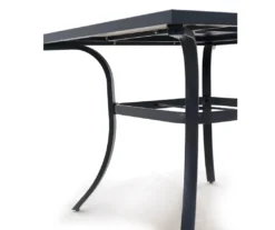 Rome Wood Look Tile Patio Dining Table -Modern Decor Shop 810557270 4