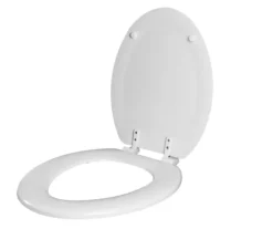 White Oblong Wood Toilet Seat -Modern Decor Shop 810557533 10