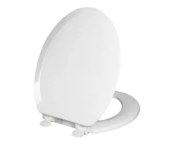 White Oblong Wood Toilet Seat -Modern Decor Shop 810557533 13