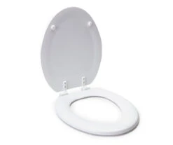 White Oblong Wood Toilet Seat -Modern Decor Shop 810557533 2