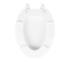 White Oblong Wood Toilet Seat -Modern Decor Shop 810557533 8