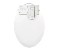 White Oblong Wood Toilet Seat -Modern Decor Shop 810557533 9