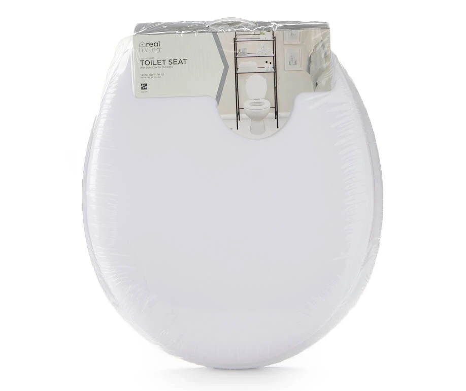 Real Living White Soft Cushioned Toilet Seat 1 Real Living White Soft Cushioned Toilet Seat