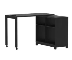 Real Living Seven Hills Metal & Melamine 4-Cube Pivot Desk With USB Charging -Modern Decor Shop 810561092 2