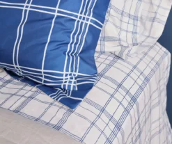 Real Living Blue Plaid Bed-in-a-Bag Reversible Comforter Set 16 Real Living Blue Plaid Bed-in-a-Bag Reversible Comforter Set -Modern Decor Shop 810562918 810563035 810562919 810562920 3