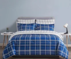 Real Living Blue Plaid Bed-in-a-Bag Reversible Comforter Set 21 Real Living Blue Plaid Bed-in-a-Bag Reversible Comforter Set -Modern Decor Shop 810562920 B0 2