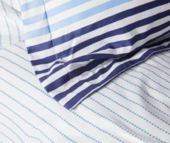 Blue & Red Stripe Microfiber King 9-Piece Bed-in-a-Bag Set 8 Blue & Red Stripe Microfiber King 9-Piece Bed-in-a-Bag Set -Modern Decor Shop 810563034 810563033 810563032 810563031 3 1