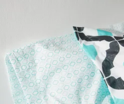 Blue & Black Arabesque Microfiber Twin 6-Piece Bed-in-a-Bag Set 9 Blue & Black Arabesque Microfiber Twin 6-Piece Bed-in-a-Bag Set -Modern Decor Shop 810563446 810563445 810563444 810563443 4 2