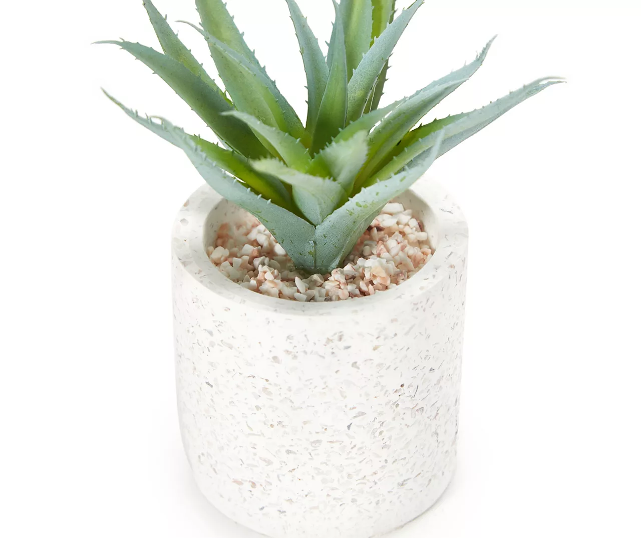 Artificial Aloe In Textured Cement Pot 2 Artificial Aloe In Textured Cement Pot - Image 2