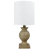 Brown Spindle Table Lamp With Bulb